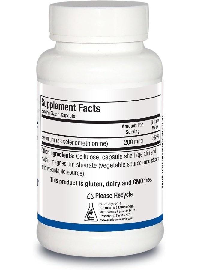 Biotics Research Selenomethionine – High Potency Selenium, Thyroid Gland Function, DNA Production, Cognitive Health, Potent Antioxidant. 90 Capsules - Image 2